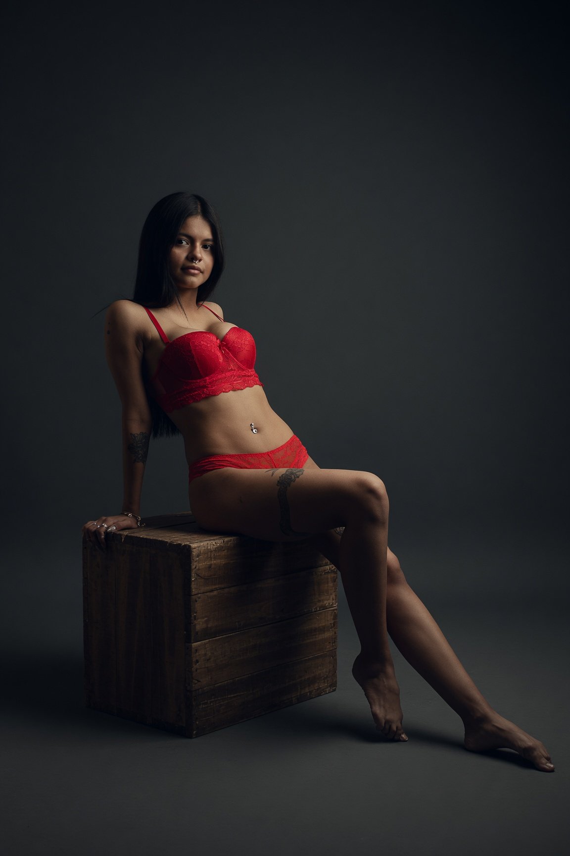 Modelo adulta durante una sesión de FANATIA